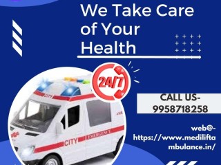 Hire a Quality-Based and Low-Cost Road Ambulance Service in Rajendra Nagar, Patna Offered by Medilift