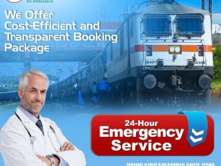 King Train Ambulance Service in Patna with Life-Saving Medical Equipment