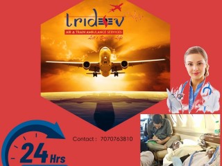 Now Obtain Top Level Tridev Air Ambulance Service in Patna