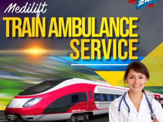 Medilift Train Ambulance from Kolkata with Advanced Medical Technology
