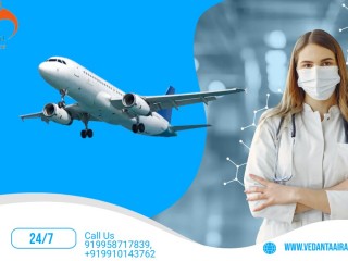 Pick Air Ambulance Service in Darbhanga by Vedanta with World-Class ICU Support