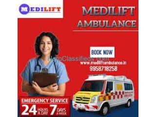 Medilift Ambulance in Patna with Proficient Doctors and Paramedics at an Affordable Price