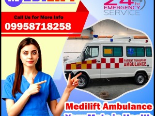 Medilift Ambulance Services in Rajendra Nagar, Patna with an Expert Medical Crew
