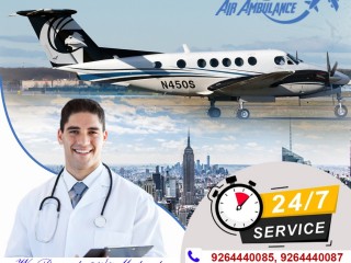 Air Ambulance Service In Guwahati by Angel  with Advanced Medical Tools