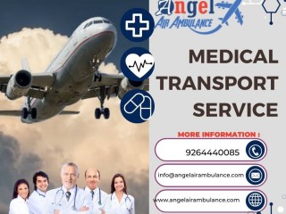 Air Ambulance Service In  Siliguri by Angel for Immediate Medical Transportation
