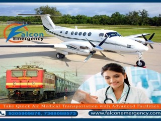 Falcon Train Ambulance in Raipur-Fixed Reasonable Cost for Patient Transfer