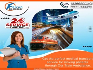 Get Falcon Emergency Train Ambulance in Patna for the Best ICU Services