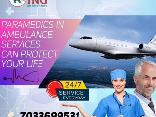 Rent Entrusted ICU Air Ambulance Services in Guwahati for Unconscious Rescue by King