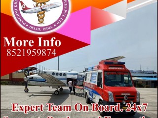 Hire Low Fare Panchmukhi Air Ambulance Services in Bangalore with CCU