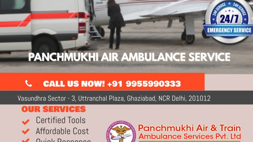 get-the-most-advanced-panchmukhi-air-ambulance-services-in-raipur-with-medical-crew-big-0