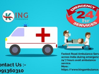 King Ambulance Service in Bhagalpur  Designed with Hi-Tech setup