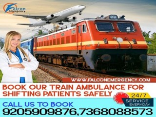 Falcon Train Ambulance in Mumbai is best for Transferring Critical Patients Safely