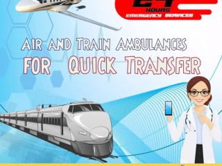 Available 24 Hrs Helpful Medilift Train Ambulance in Kolkata at Low Cost