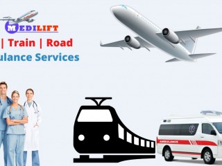 Hire Medilift Train Ambulance in Patna with Optimum Medical Sustain