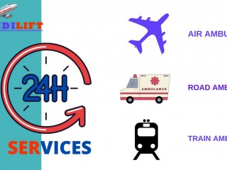 Extremely Safe & Advanced Train Ambulance in Raipur by Medilift