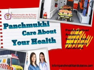 Panchmukhi Road Ambulance Services in Ansari Nagar : AIIMS, Delhi with Medical Services