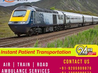 Serving the Safety Compliant Medical Transportation Falcon Train Ambulance in Ranchi