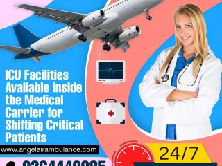 Hire Angel Air Ambulance Service in  Lucknow  With Outside Patient Transportation Services