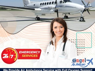 Select Angel Air Ambulance Service in  Raigarh  The Advance Medical Set-Up Services