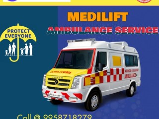 Avail Medilift Ambulance Service in Saket at a Reasonable Cost