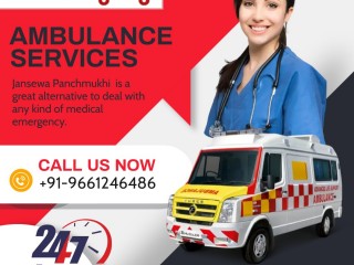 Comfortable and Best Quality Ambulance Service in Mayur Vihar by Jansewa Panchmukhi